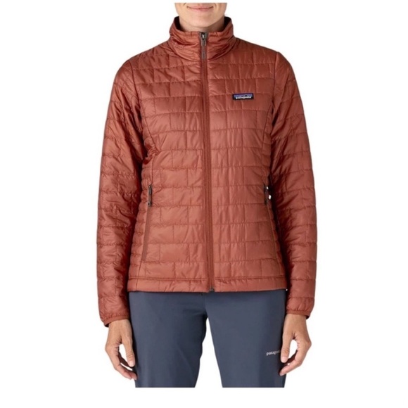 Patagonia Women’s XL Nano Puff Insulated Jacket Burnished Red Puffy NWT - Picture 8 of 10